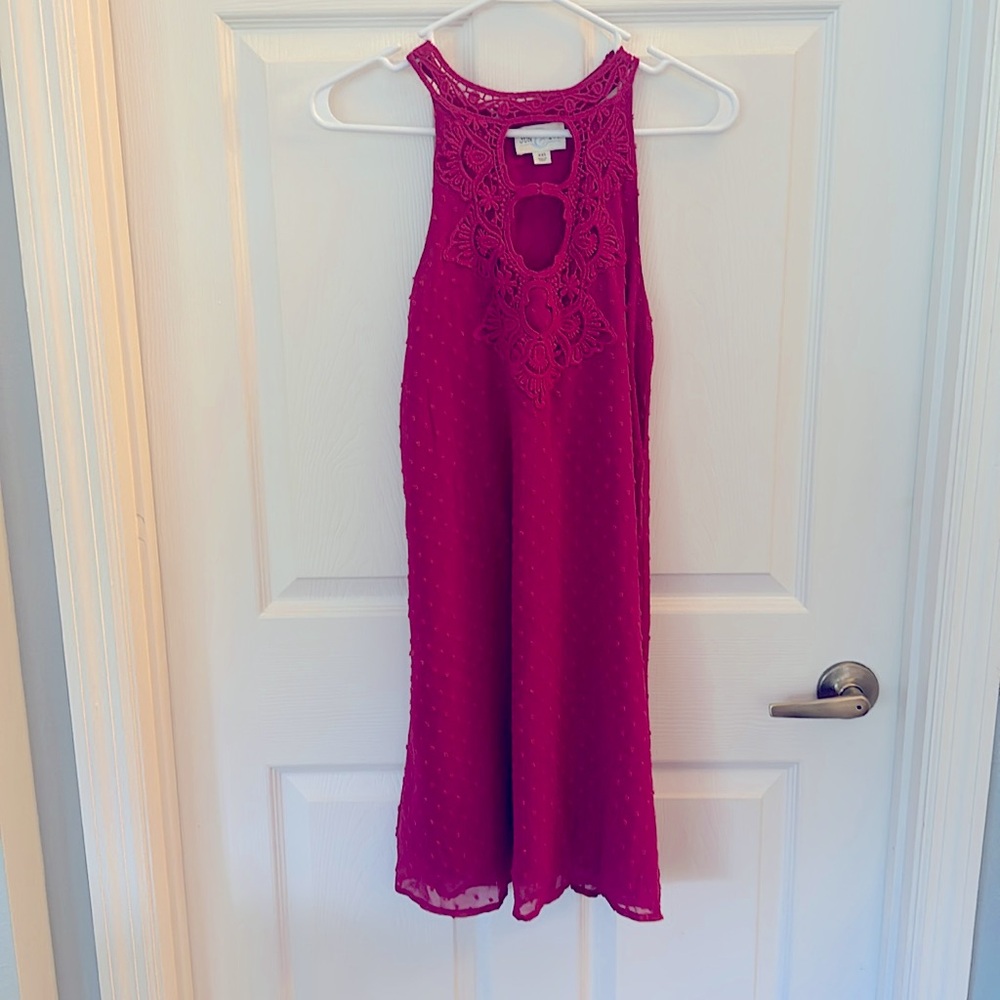 Hot pink swing dress